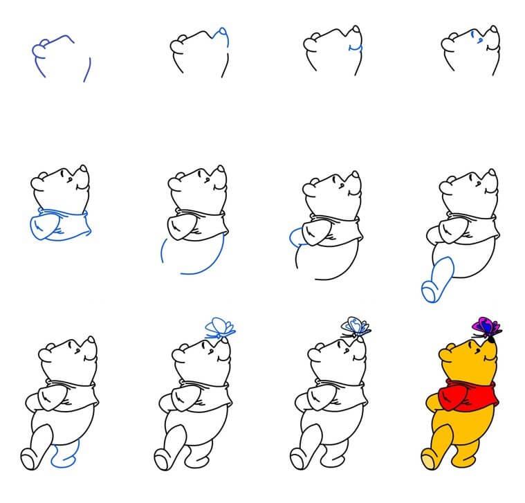 Winnie the Pooh (21) Drawing Ideas