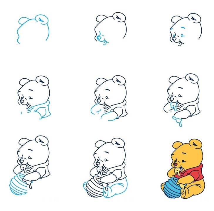 Winnie the Pooh (25) Drawing Ideas