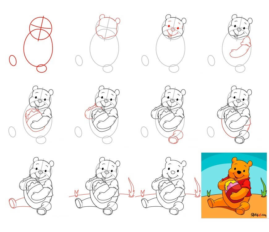 Winnie the Pooh (27) Drawing Ideas