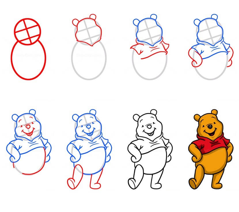 Winnie the Pooh (28) Drawing Ideas