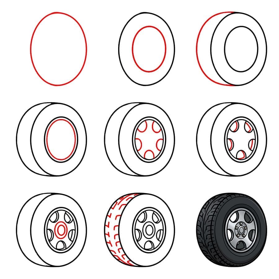 Big Wheel Drawing Ideas