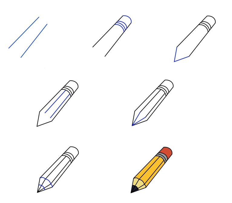 How to draw A pencil idea (12)