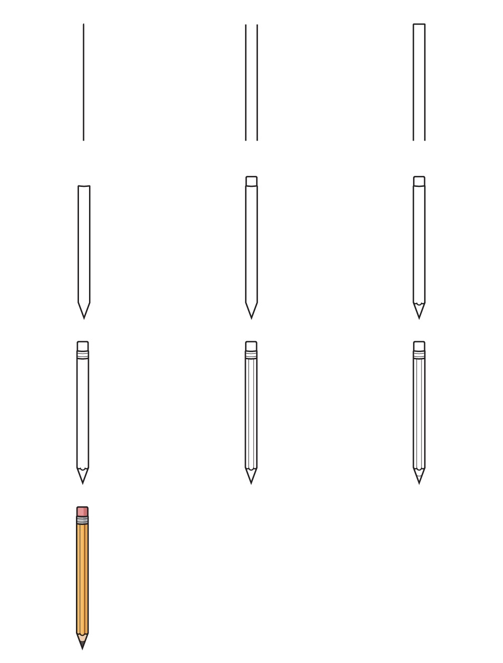 How to draw A pencil idea (5)