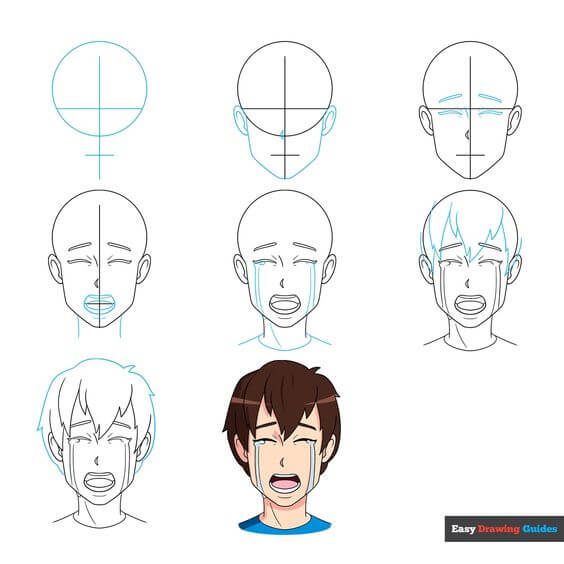 How to draw Anime boy idea (12)