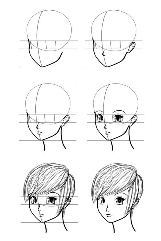 How to draw Anime boy idea (5)