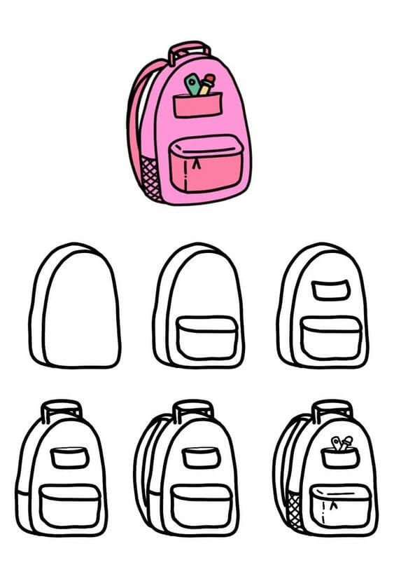 How to draw Bag idea (1)