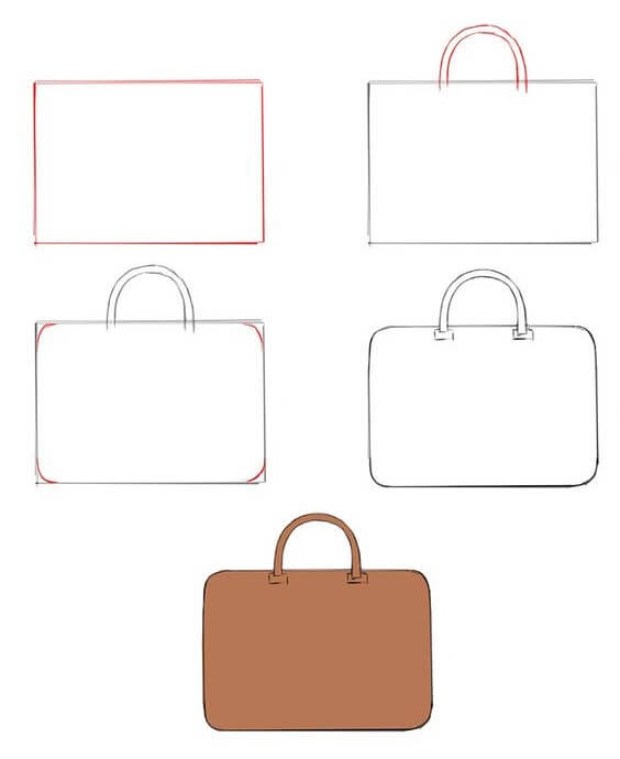 How to draw Bag idea (2)