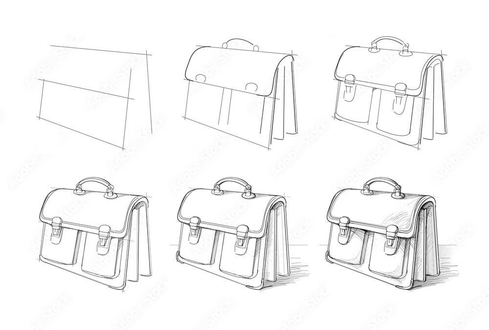 How to draw Bag idea (6)