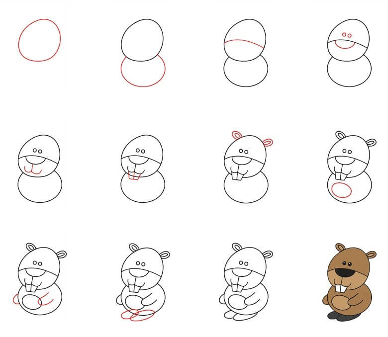 How to draw Beaver idea (20)