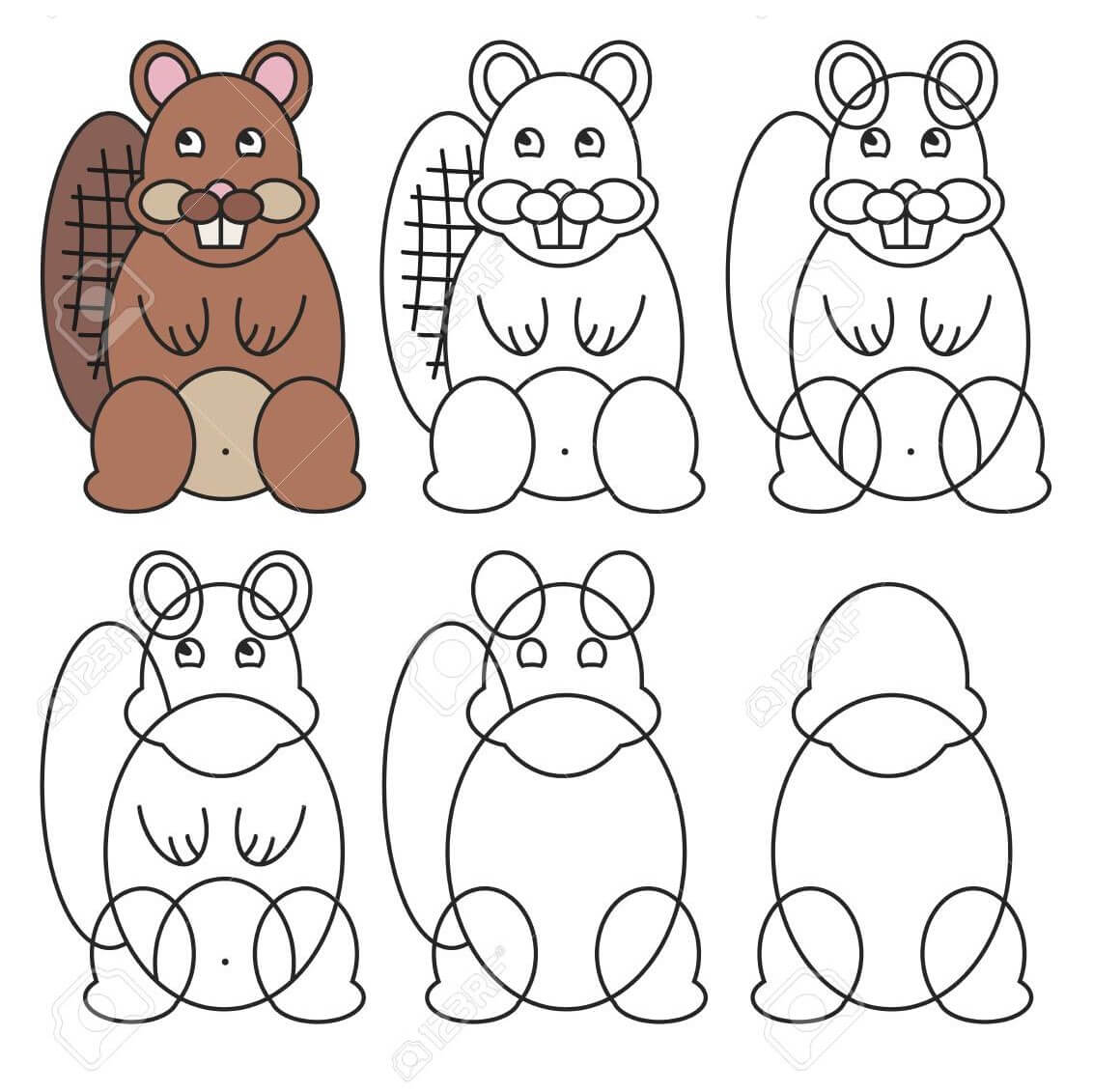 How to draw Beaver idea (9)