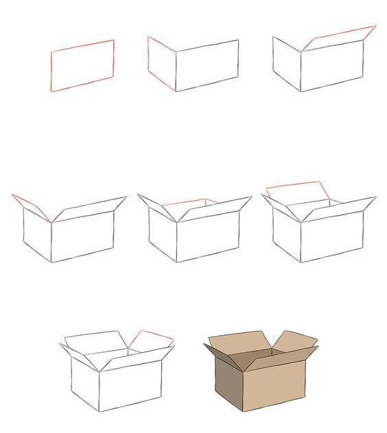 How to draw Box idea (2)