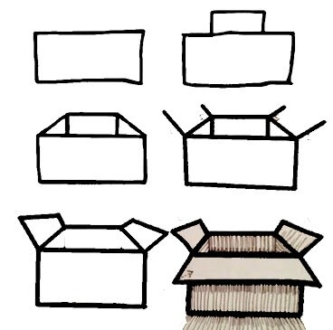 How to draw Box idea (3)