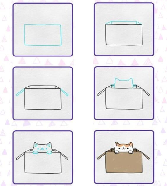 How to draw Box idea (6)