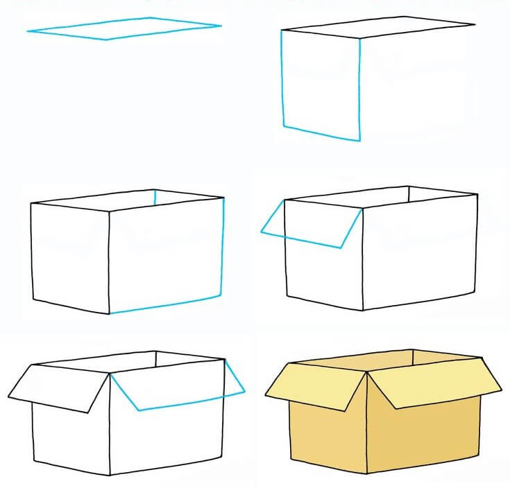 How to draw Box idea (8)