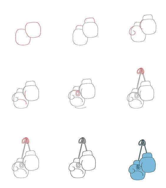 Boxing gloves idea (1) Drawing Ideas