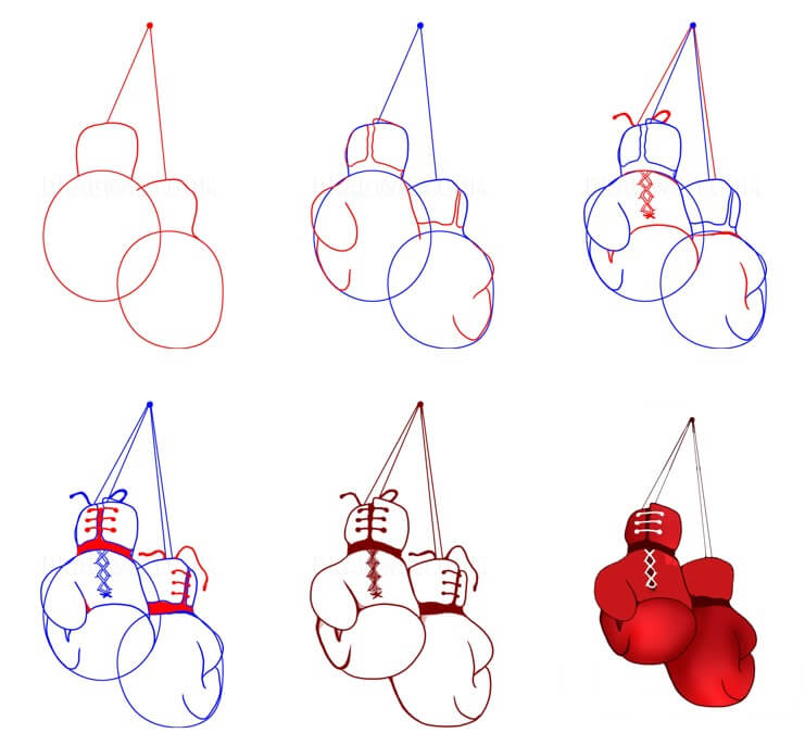 How to draw Boxing gloves idea (11)