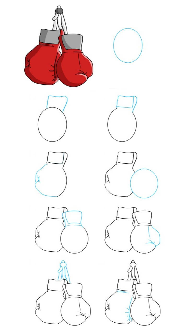 Boxing gloves idea (5) Drawing Ideas