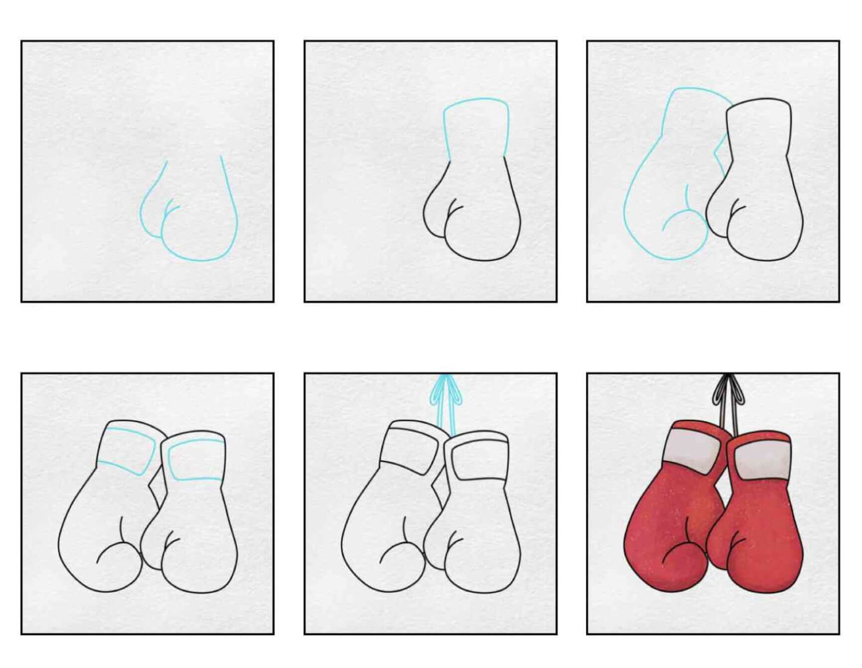 How to draw Boxing gloves idea (6)