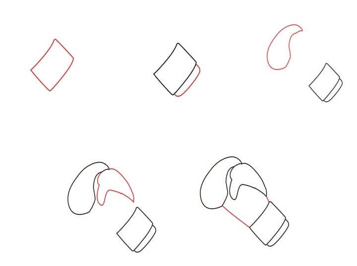 How to draw Boxing gloves idea (7)