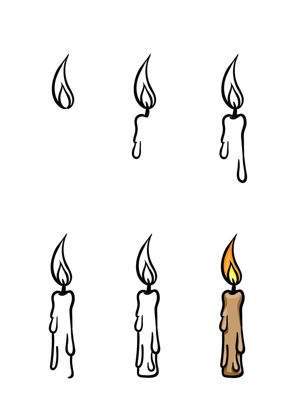 How to draw Candle idea (10)