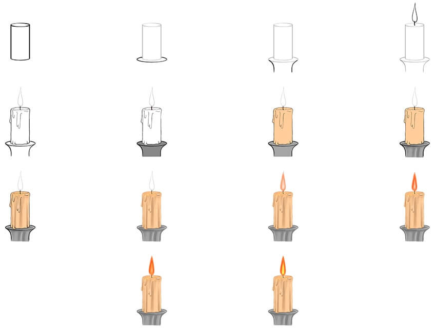 How to draw Candle idea (12)