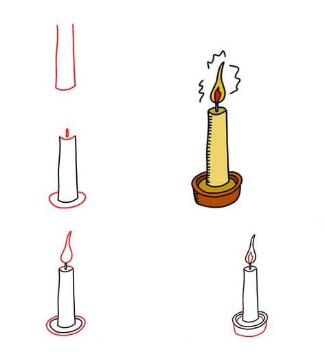 Candle idea (13) Drawing Ideas