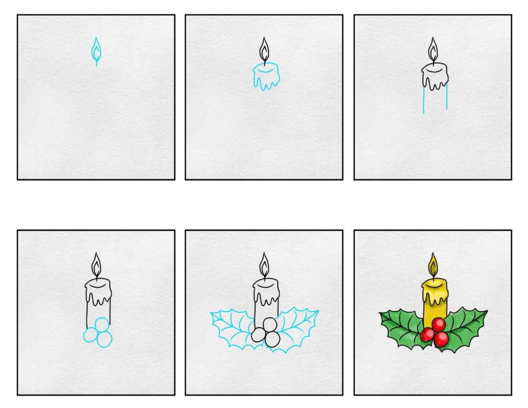 Candle idea (14) Drawing Ideas