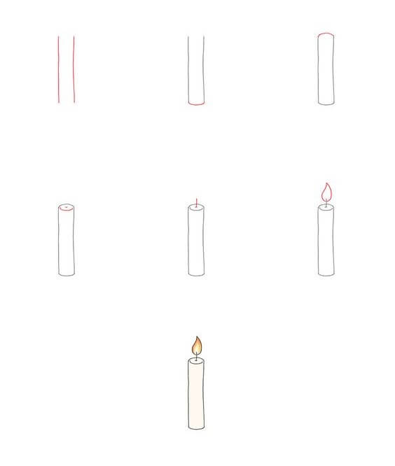 How to draw Candle idea (15)