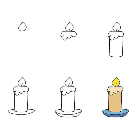 Candle idea (16) Drawing Ideas