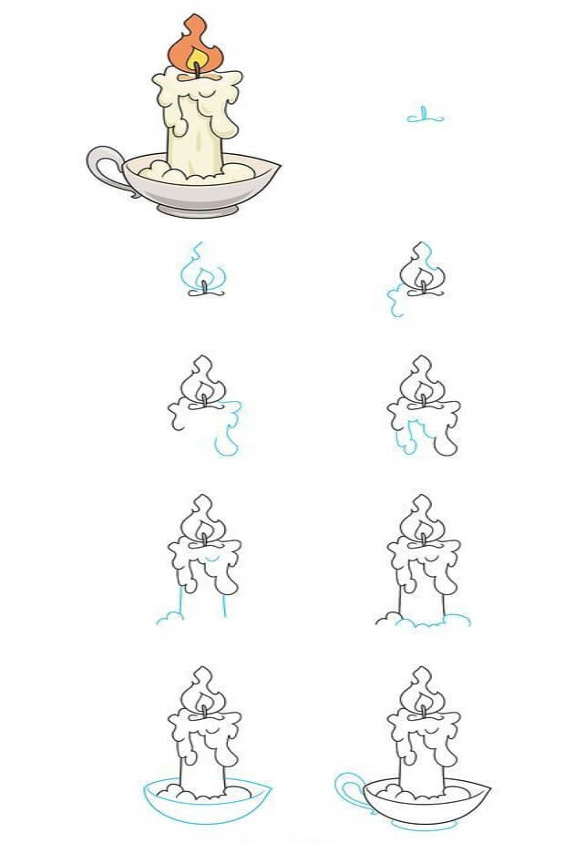 How to draw Candle idea (18)