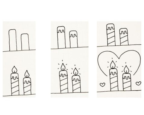 How to draw Candle idea (2)