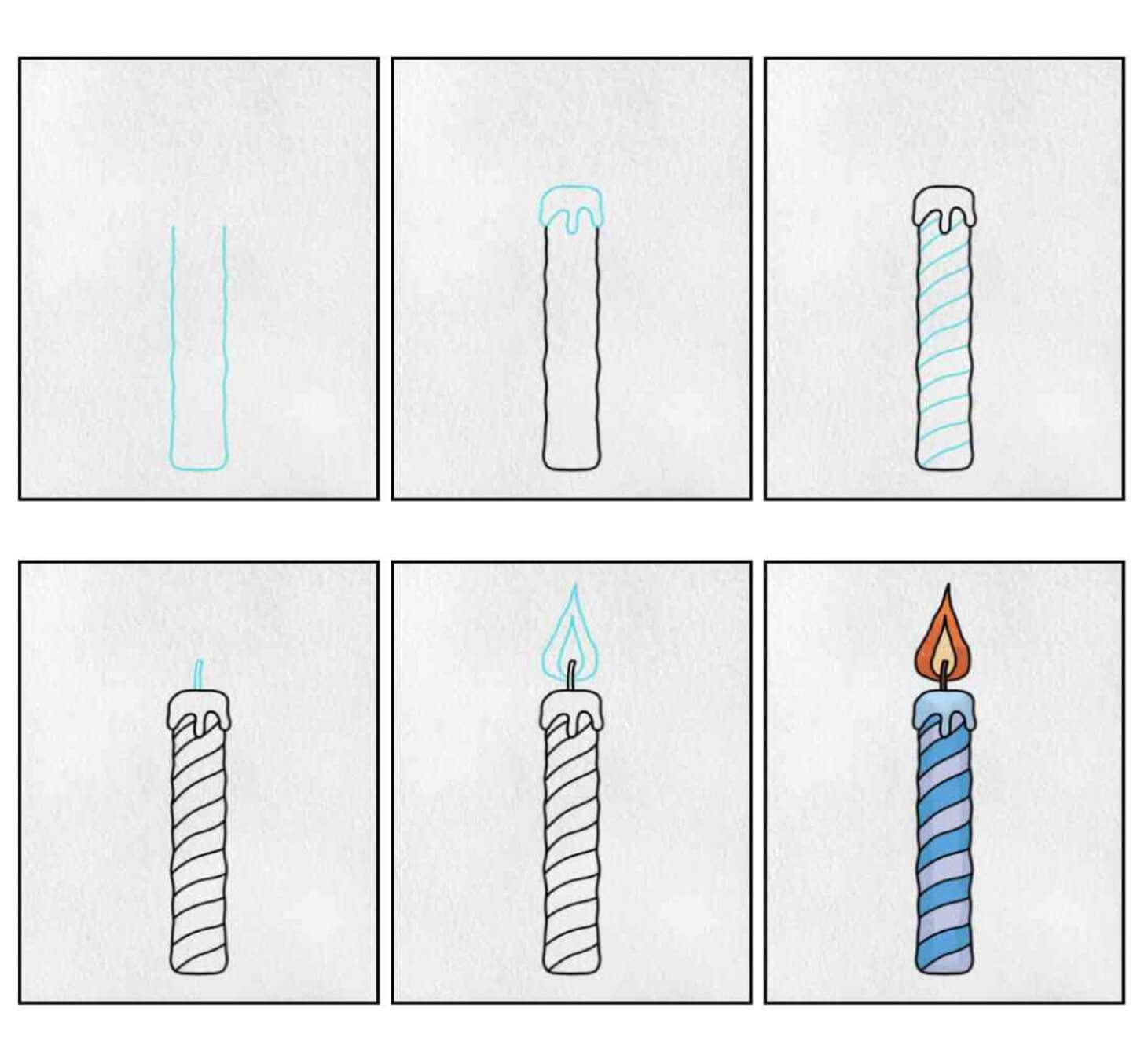 How to draw Candle idea (21)