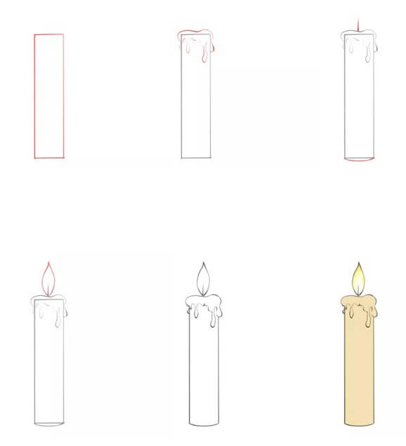 Candle idea (25) Drawing Ideas