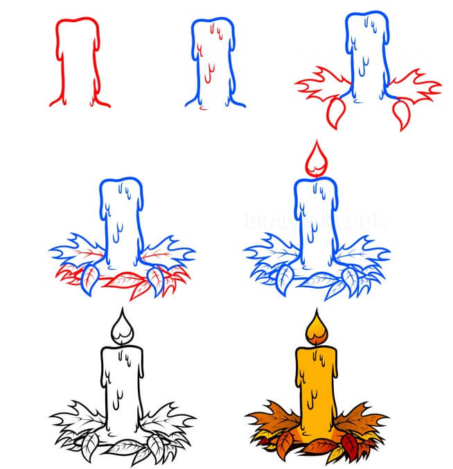 Candle idea (27) Drawing Ideas