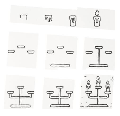 How to draw Candle idea (4)