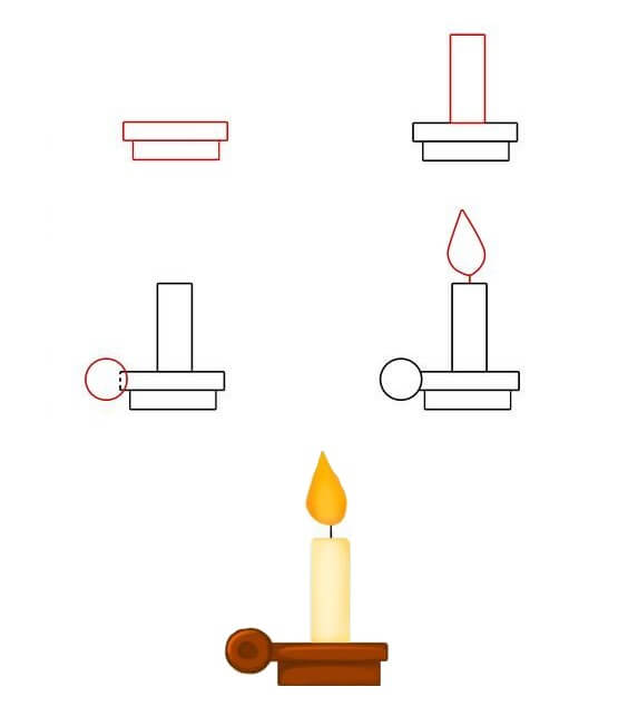 How to draw Candle idea (6)