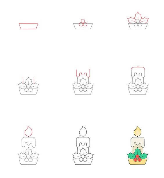 Candle Drawing Ideas