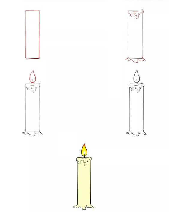 Candle idea (8) Drawing Ideas