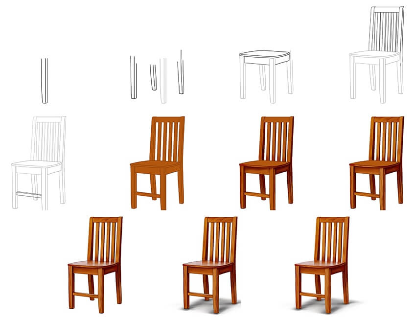 How to draw Chair idea (12)