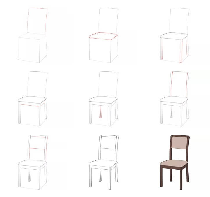 How to draw Chair idea (21)