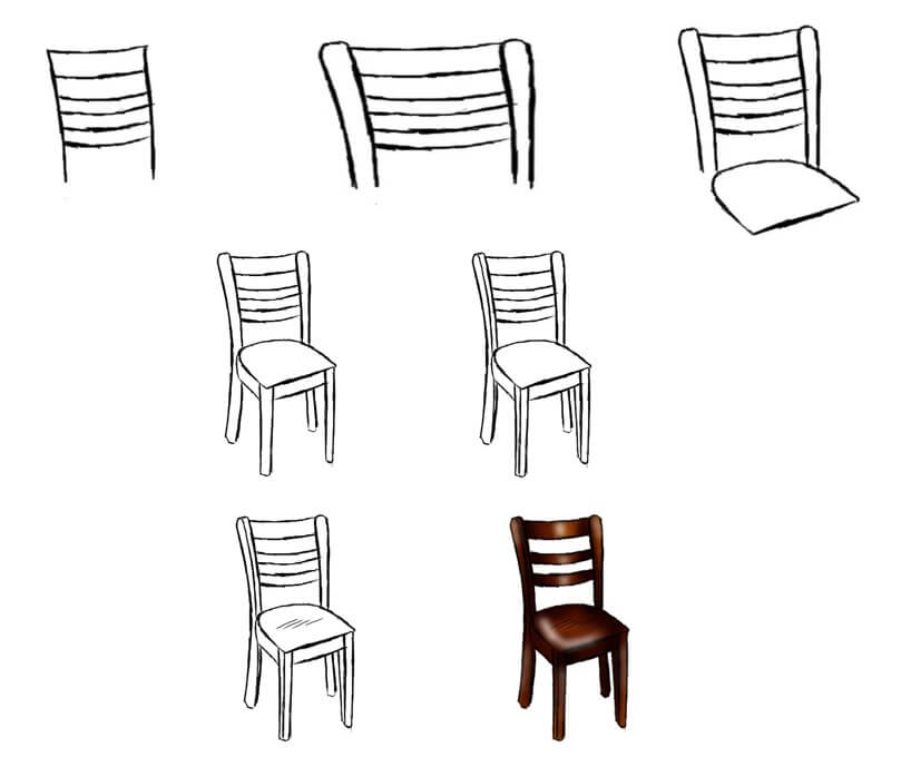 How to draw Chair idea (22)