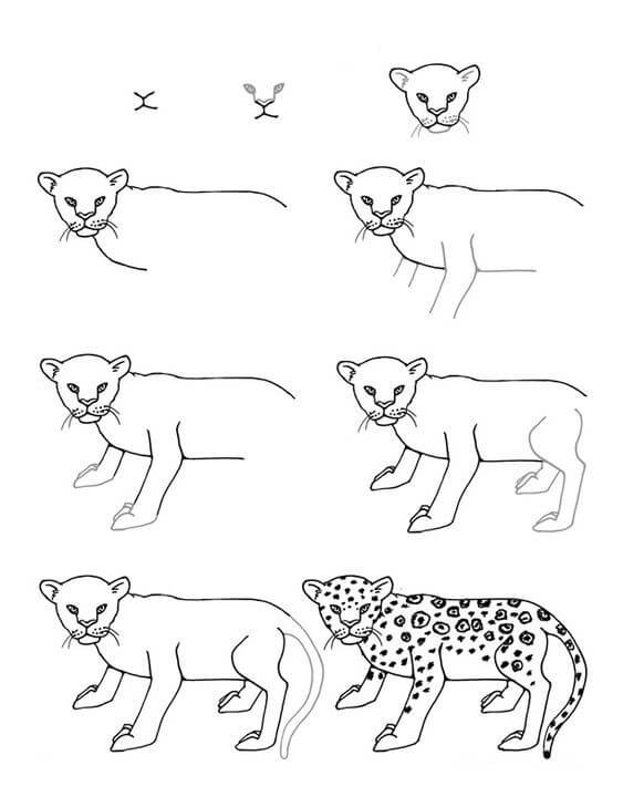 Cheetah idea (18) Drawing Ideas