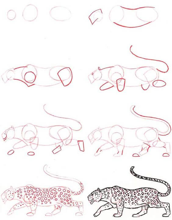 Cheetah idea (21) Drawing Ideas