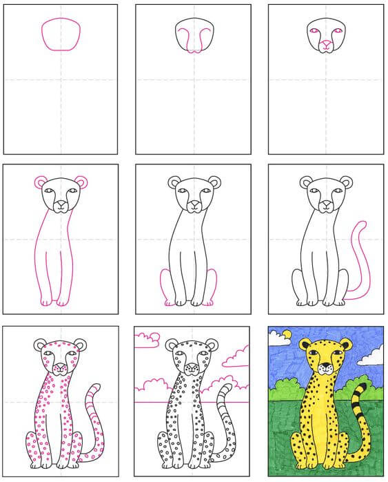 How to draw Cheetah idea (5)