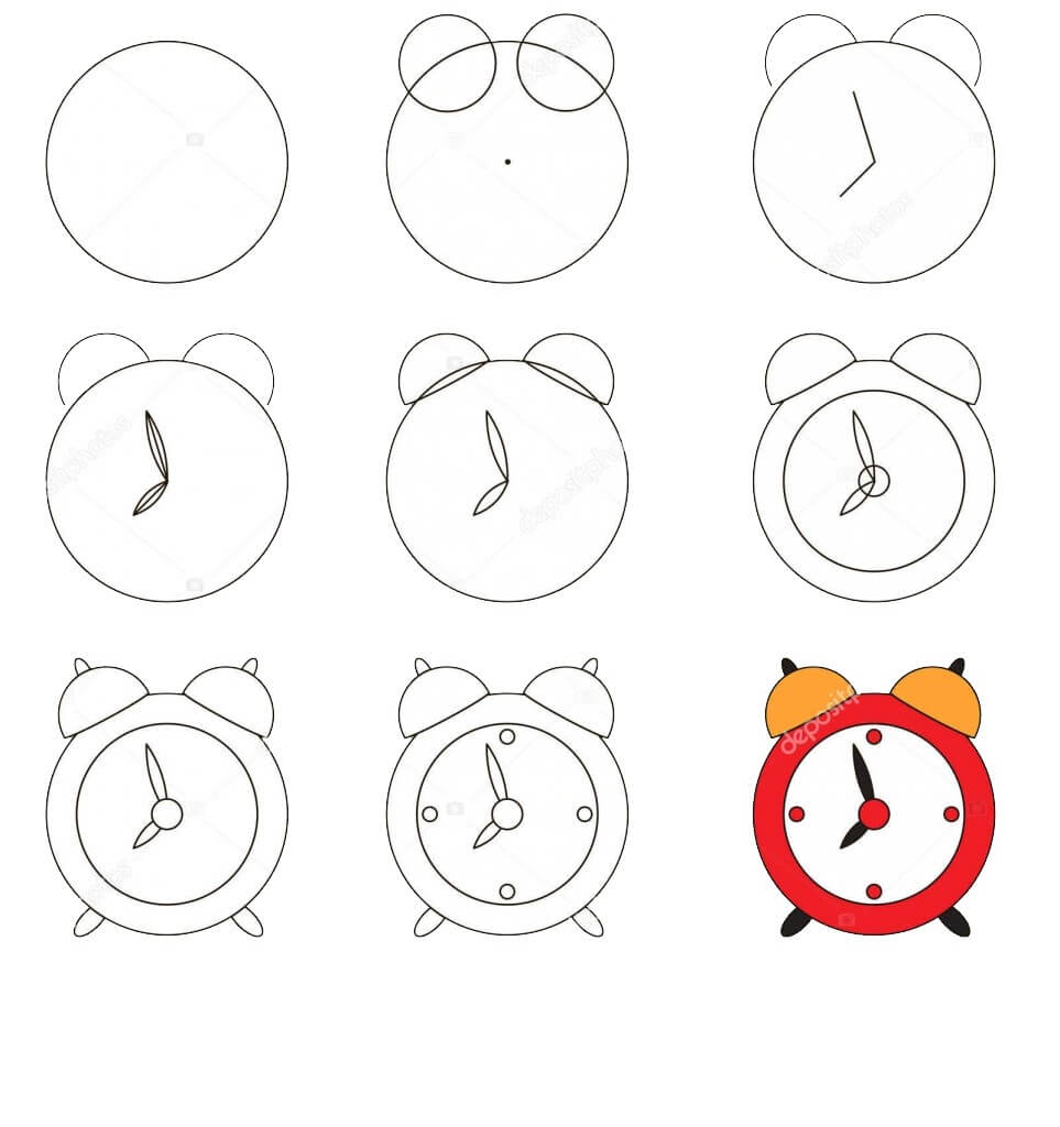 Clock idea (10) Drawing Ideas