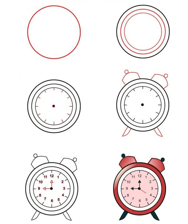 Clock idea (13) Drawing Ideas