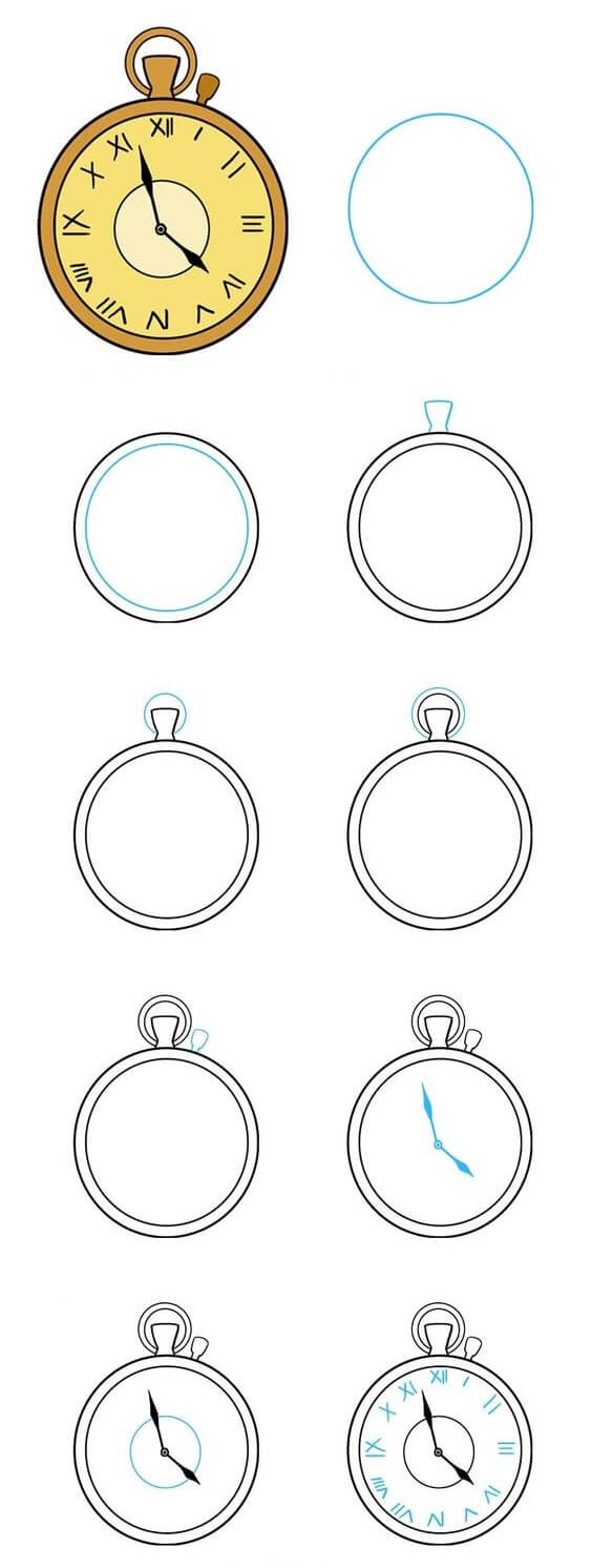 Clock idea (9) Drawing Ideas