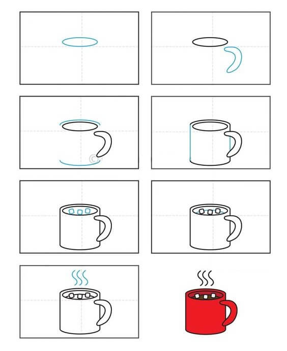 How to draw Cup idea (23)