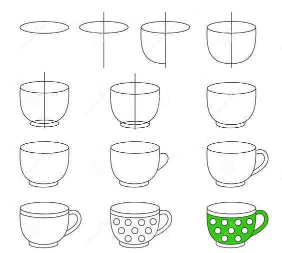 How to draw Cup idea (25)