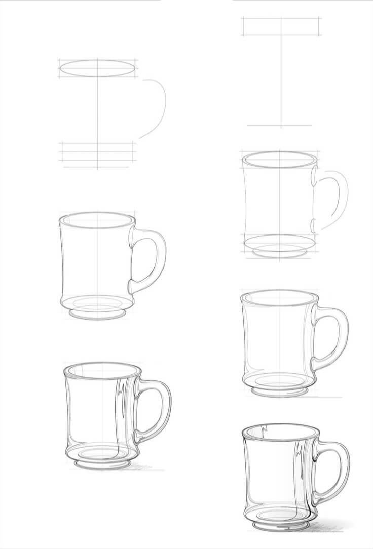 How to draw Cup idea (27)